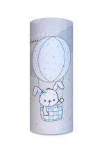 Diaper - 26926 - TETRA PRINT - EGA - LUX -  BUNNY with BALLOONS - BLUE - size 70x80 cm