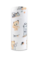Diaper - 29620 - TETRA PRINT - EGA - ZWIERZĘCE ZABAWY -  size 70x80 cm