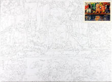 Painting by the numbers - 51033- PUPPIES - size 40x30 cm