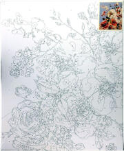 Gleznošana pēc skaitļiem - 45933 - ZIEDI - izmērs 40x50 cm