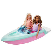 Lelle -  54531 - komplekts - BARBIE - MAŠĪNA UN LAIVA + 2 LELLES