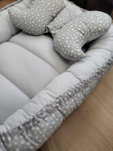 Kokons - 697 - ar spilvenu - KOKS - pelēki ZVAIGZNES - PELĒKS