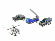 POLICIJAS AUTOMAŠĪNU KOMPLEKTS ar HELIKOPTERI
