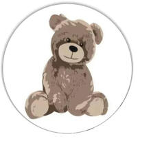 Gultas pārklāju komplekts - 2 gab - 120x90, 40x60 - TEDDY - BALTS