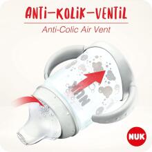 Nuk First Choice Art.285628 Mācību pudelīte un termokontroli ar silikona snīpīti, 150ml (6-18 mēn.)