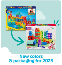 Mega Bloks Building Basics Abc Learning Train Art.964835 Konstruktors vilciens ar alfabētu