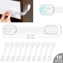 Kimsky Baby Cabinet Lock Art.285874 White Защита для выдвижных ящиков /холодильника,1 шт