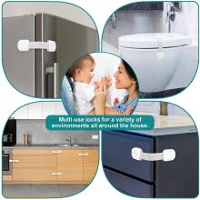 Kimsky Baby Cabinet Lock Art.285874 White Защита для выдвижных ящиков /холодильника,1 шт