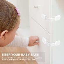 Kimsky Baby Cabinet Lock Art.285874 White Защита для выдвижных ящиков /холодильника,1 шт