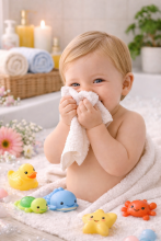 Bebe Basic Cotton Baby Towel  Art.285886 Grey Bērnu kokvilnas frotē dvielis 30x30cm (100% kokvilna)