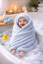 Bebe Basic Cotton Baby Towel  Art.285890 Grey Bērnu kokvilnas frotē dvielis 30x50cm (100% kokvilna)