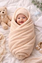 Bebe Basic Cotton Baby Towel  Art.285906 White   Хлопковое полотенце фроте  70x140см (100% хлопок)