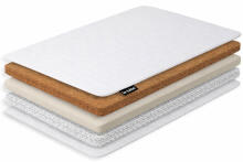 La Bebe™ Breathable 3D Air Fiber mattress with coconut coir layer DREAM for bed 120×80, 80×52 cm