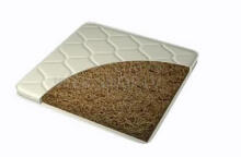 La Bebe™ Natural coconut fiber and sea grass mattress, SLEEP 120×60×9 cm (6 cm coconut + 2 cm sea grass)