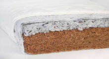 La Bebe™ Natural coconut fiber and sea grass mattress, SLEEP 120×60×9 cm (6 cm coconut + 2 cm sea grass)