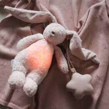 Moonie 2.0 Organic Humming Bunny Art.285919 Sand Children's night light "Bunny", from 0 months.