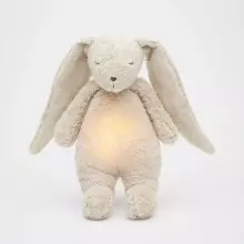 Moonie 2.0 Organic Humming Bunny Art.285921 Grey Children's night light "Bunny", from 0 months.
