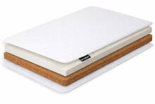 La Bebe™ Natural coconut fiber and PPU foam mattress for bed 120×60×9 cm (6 cm coconut + 2 cm PPU foam)
