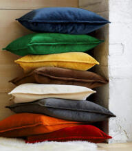 La bebe™ Pillow Eco Velvet 40x60 Art.73103 Beige/Grey 40x60 with ECO buckwheat filling