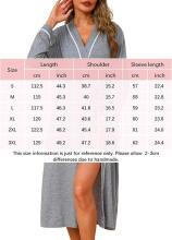 Italian Fashion Women Bathrobe Long Sleeve Art.285955 Grey Peldmētelis(halāts)grūtniecēm