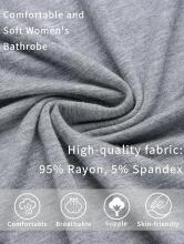 Italian Fashion Women Bathrobe Long Sleeve Art.285955 Grey Peldmētelis(halāts)grūtniecēm