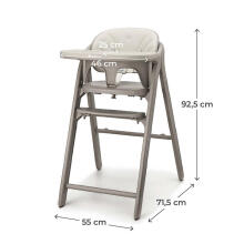 KINDERKRAFT TINO Chair grey up to 110kg