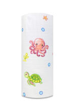 Diaper - 29736- TETRA PRINT - EGA - AQUARIUM - WHITE -  size 70x80 cm