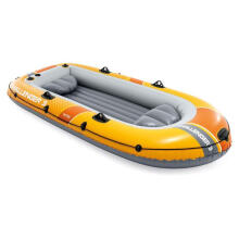 Pūšamā laiva Challenger 3, 3 personām, ar sūkni un 2 airiem, INTEX, 66313