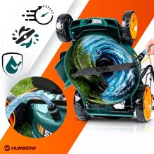 Benzīna zāles pļāvējs ar piedziņu 51 cm 70 l Loncin 196cc + eļļa Humberg HM-601