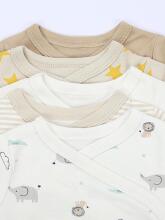 La Bebe™ Long-Sleeved Wrap Shirt for Newborn (1 pc), Art.024623, Size 56, 100% Cotton