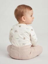La Bebe™ Long-Sleeved Wrap Shirt for Newborn (1 pc), Art.024625, Size 56, 100% Cotton