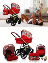 Babylux Aspero Art.286103 Black Flex Универсальная коляска 3 в 1