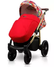Babylux Aspero Art.286109 Grey Flex Black Universālie rati/ratiņi 3 in1