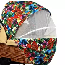 Babylux Classic Art.286133 Green Daisy  Детская классическая коляска 3 в 1