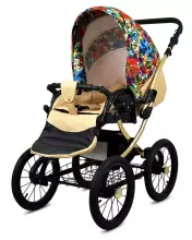 Babylux Classic Art.286140 Garden Flowers Classic 3-in-1 baby stroller