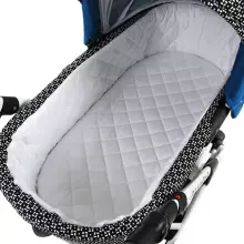 Babylux Margaret Gold Art.286152 Black Grey  Детская классическая коляска 3 в 1
