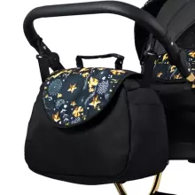 Babylux Margaret Gold Art.286152 Black Grey  Детская классическая коляска 3 в 1
