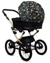 Babylux Margaret Gold Art.286155 Grey Flex  Детская классическая коляска 3 в 1