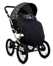 Babylux Margaret Gold Art.286156 Grey Magic  Classic 3-in-1 baby stroller