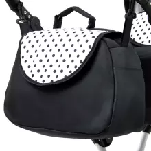 Babylux Margaret White Art.286163 Black Grey Bērnu klasiskie ratiņi 3 vienā