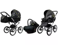 Babylux Margaret Exclusive Art.286178 Gold Grille Classic 3-in-1 baby stroller