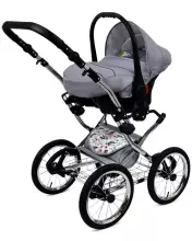 Babylux Margaret Exclusive Art.286178 Gold Grille Classic 3-in-1 baby stroller