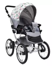 Babylux Margaret Exclusive Art.286186 White Dots  Детская классическая коляска 3 в 1