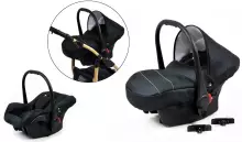 Babylux Gold Lux Art.286208 Light Pink Universal 3-in-1 stroller