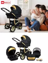 Babylux Gold Lux Art.286211 Sand Pearl Universal 3-in-1 stroller