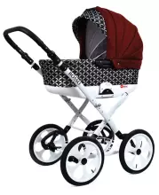 Babylux Rosso Art.286216 Bērnu klasiskie ratiņi 3 vienā