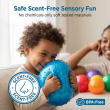 Knobby  Sensory Balls Art.286316 Сенсорный массажный ёжик/мяч 17.7 см,1 шт