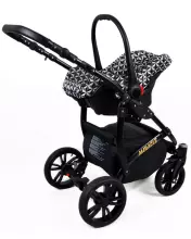 Babylux Miracle Art.286332 Red Deluxe Universālie rati/ratiņi 3 in1