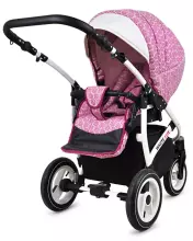 Babylux White Lux  Art.286336 Sweet Pink Universal 3-in-1 stroller