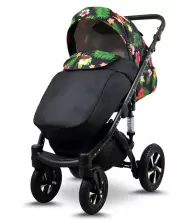 Babylux Sky Lark Art.286436 Grey Flex Green  Universal 3-in-1 stroller